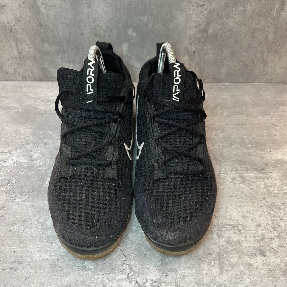 Nike Air VaporMax Flyknit 21 Sneakers Womens sz 10.5 - black - Picture 2 of 6
